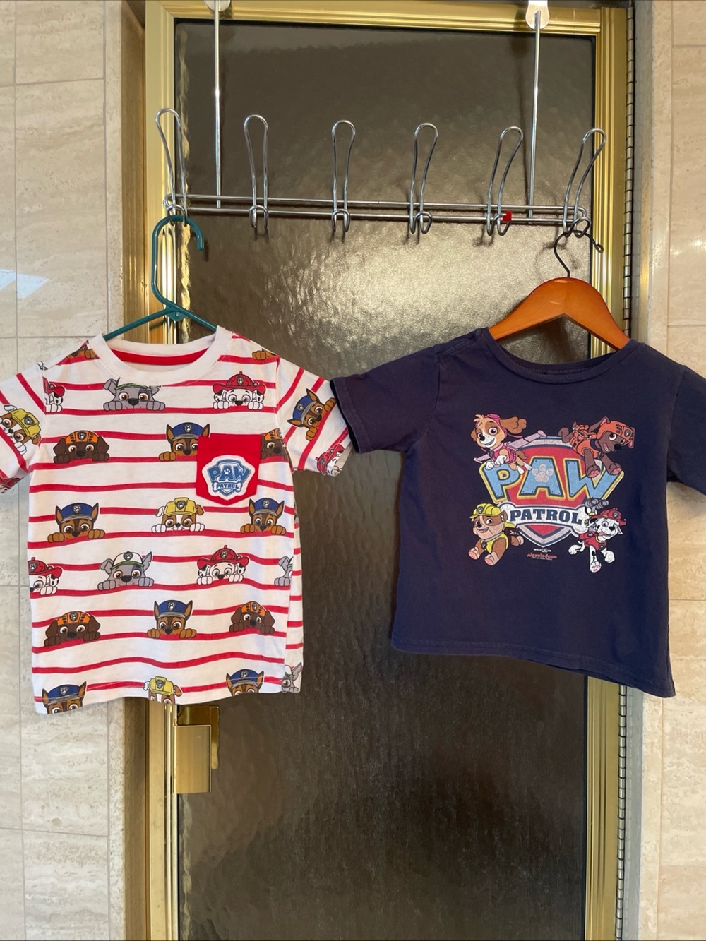 Lot of 2 Paw Patrol Boys Size 4T Short Sleeve T-Shirts